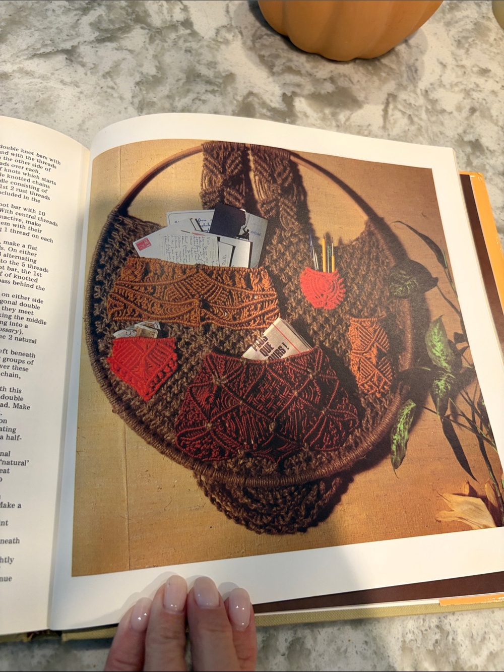 Magnificent Macramé Book by — Yellow Cover - Picture 4 of 6